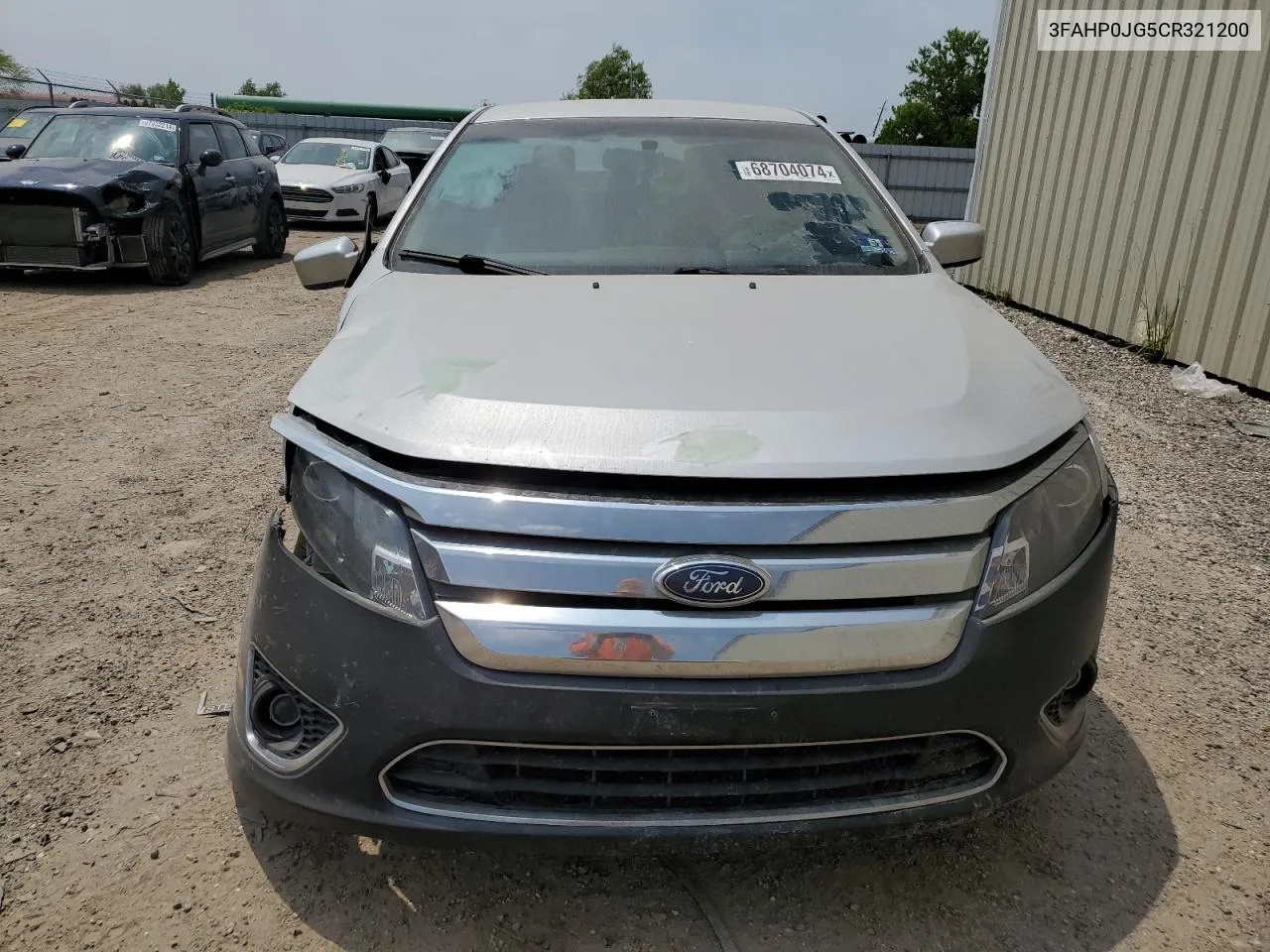 2012 Ford Fusion Sel VIN: 3FAHP0JG5CR321200 Lot: 68704074