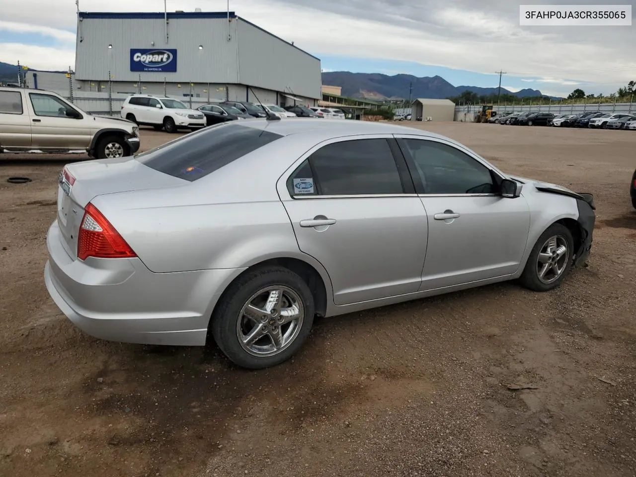 2012 Ford Fusion Sel VIN: 3FAHP0JA3CR355065 Lot: 68743754