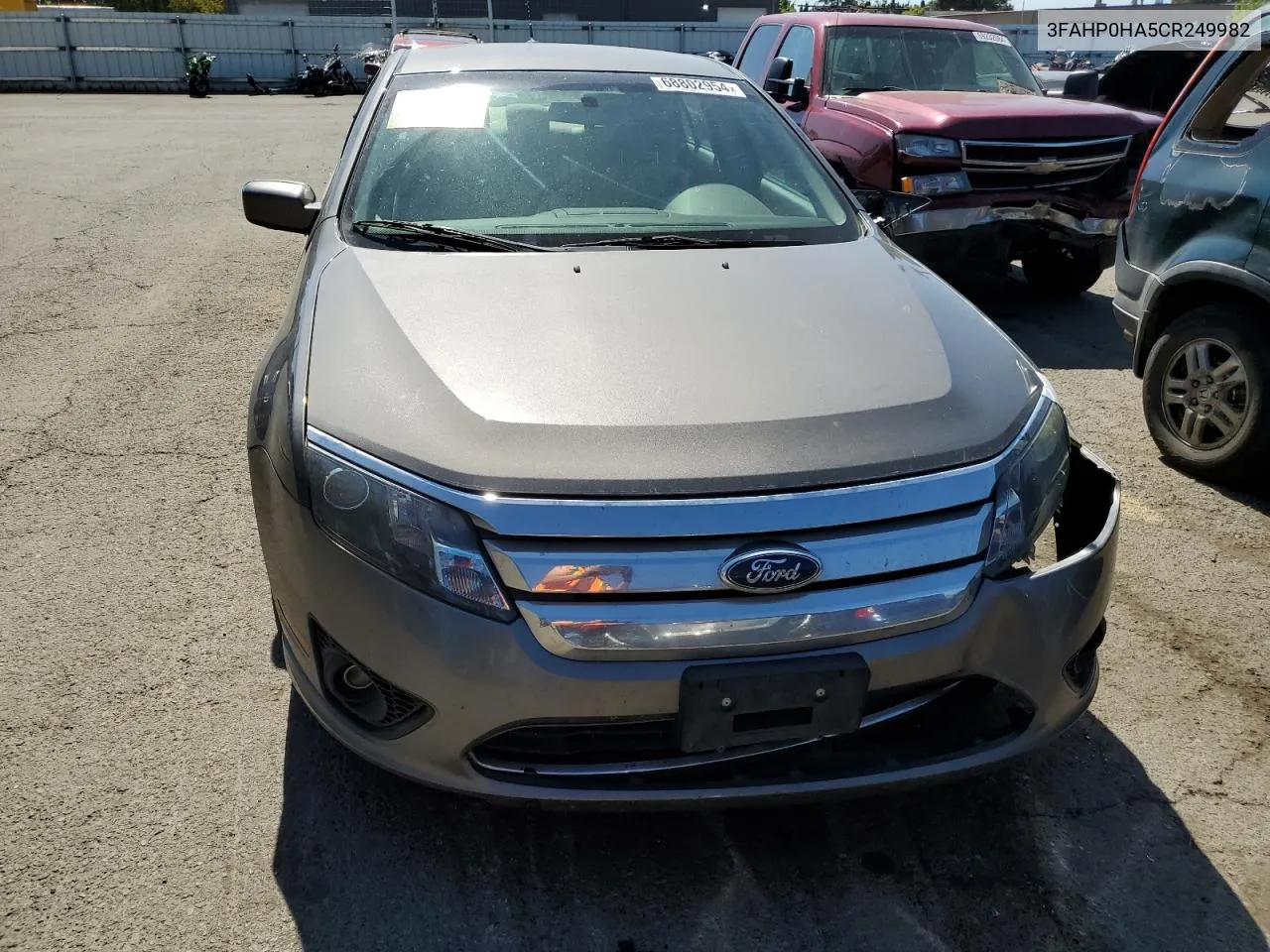 2012 Ford Fusion Se VIN: 3FAHP0HA5CR249982 Lot: 68802954