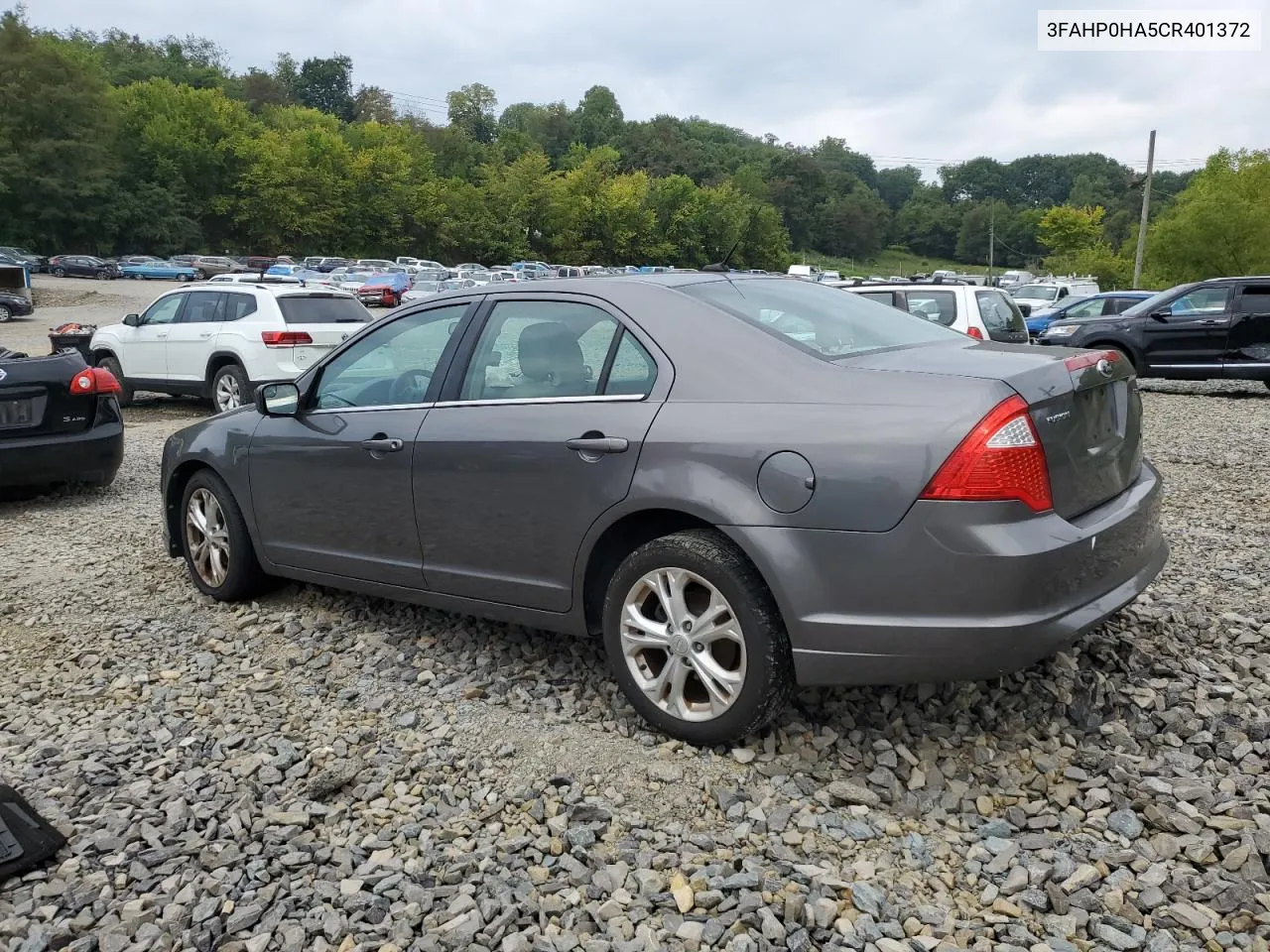 2012 Ford Fusion Se VIN: 3FAHP0HA5CR401372 Lot: 68893164