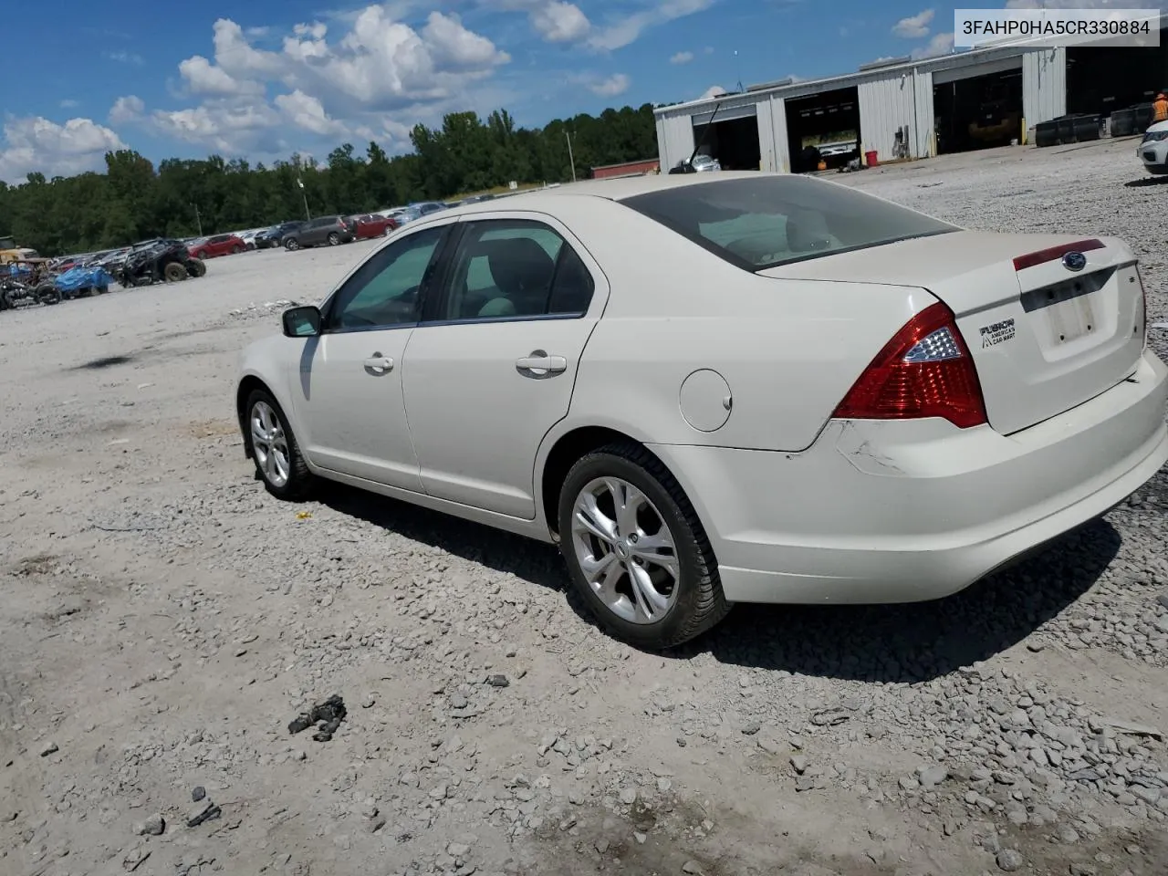 2012 Ford Fusion Se VIN: 3FAHP0HA5CR330884 Lot: 69112654