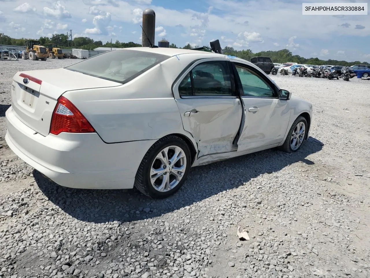 2012 Ford Fusion Se VIN: 3FAHP0HA5CR330884 Lot: 69112654