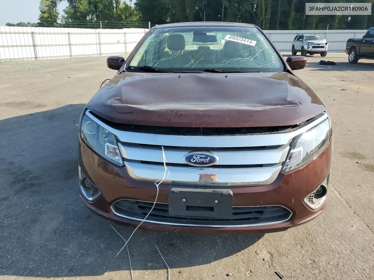 2012 Ford Fusion Sel VIN: 3FAHP0JA2CR180906 Lot: 69323414