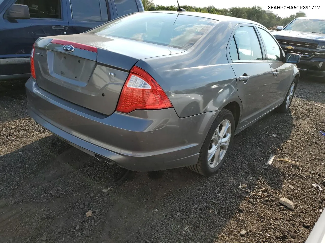 2012 Ford Fusion Se VIN: 3FAHP0HA6CR391712 Lot: 69647104