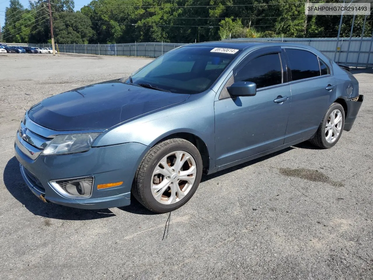 2012 Ford Fusion Se VIN: 3FAHP0HG7CR291493 Lot: 69750614