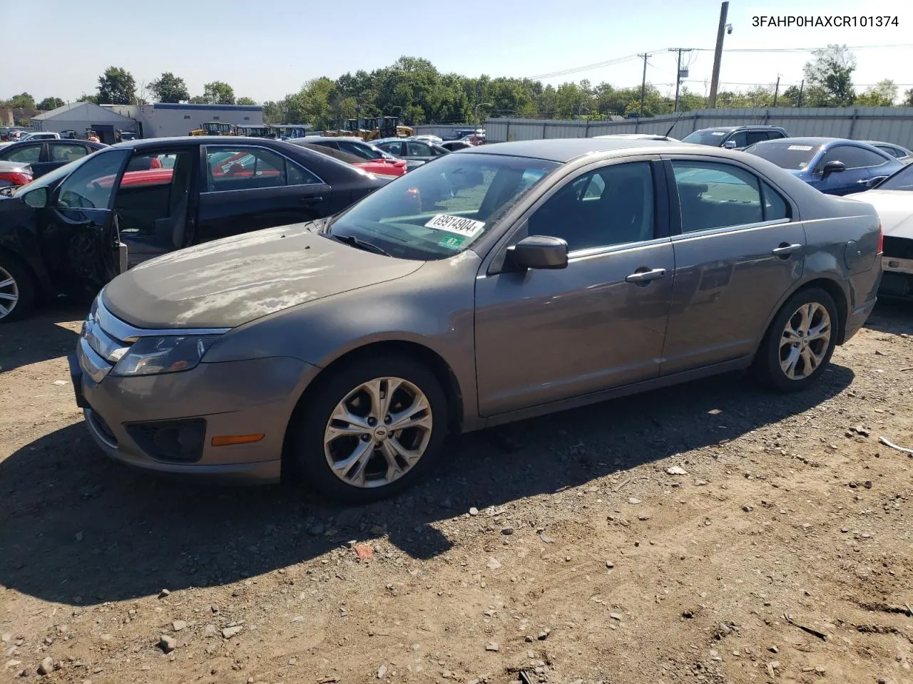 3FAHP0HAXCR101374 2012 Ford Fusion Se