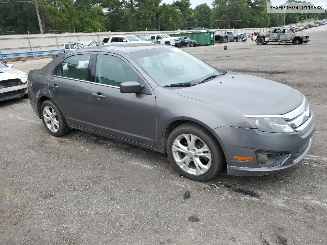 2012 Ford Fusion Se VIN: 3FAHP0HG4CR119583 Lot: 69931134