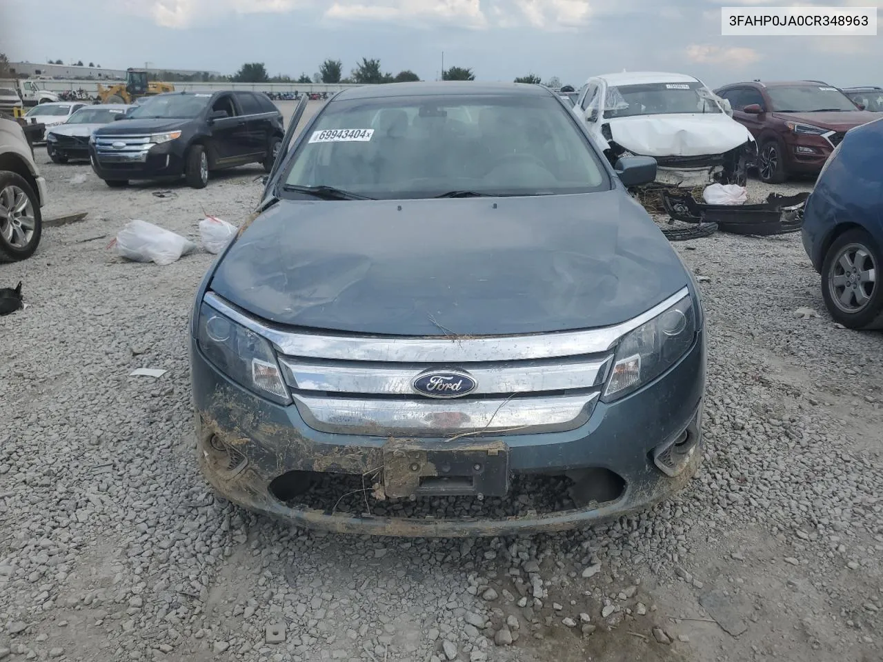 3FAHP0JA0CR348963 2012 Ford Fusion Sel