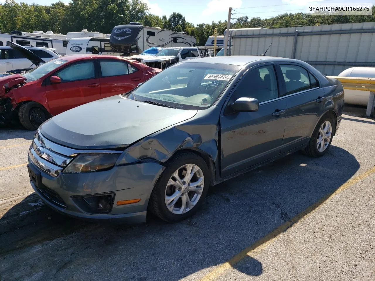 2012 Ford Fusion Se VIN: 3FAHP0HA9CR165275 Lot: 69994524