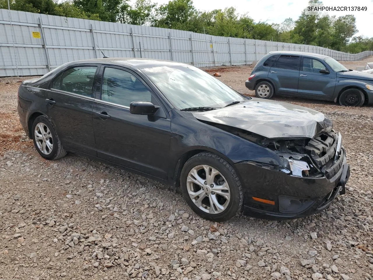 2012 Ford Fusion Se VIN: 3FAHP0HA2CR137849 Lot: 70200584