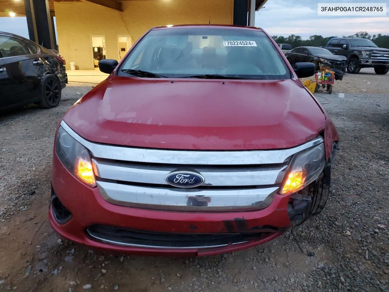 3FAHP0GA1CR248765 2012 Ford Fusion S