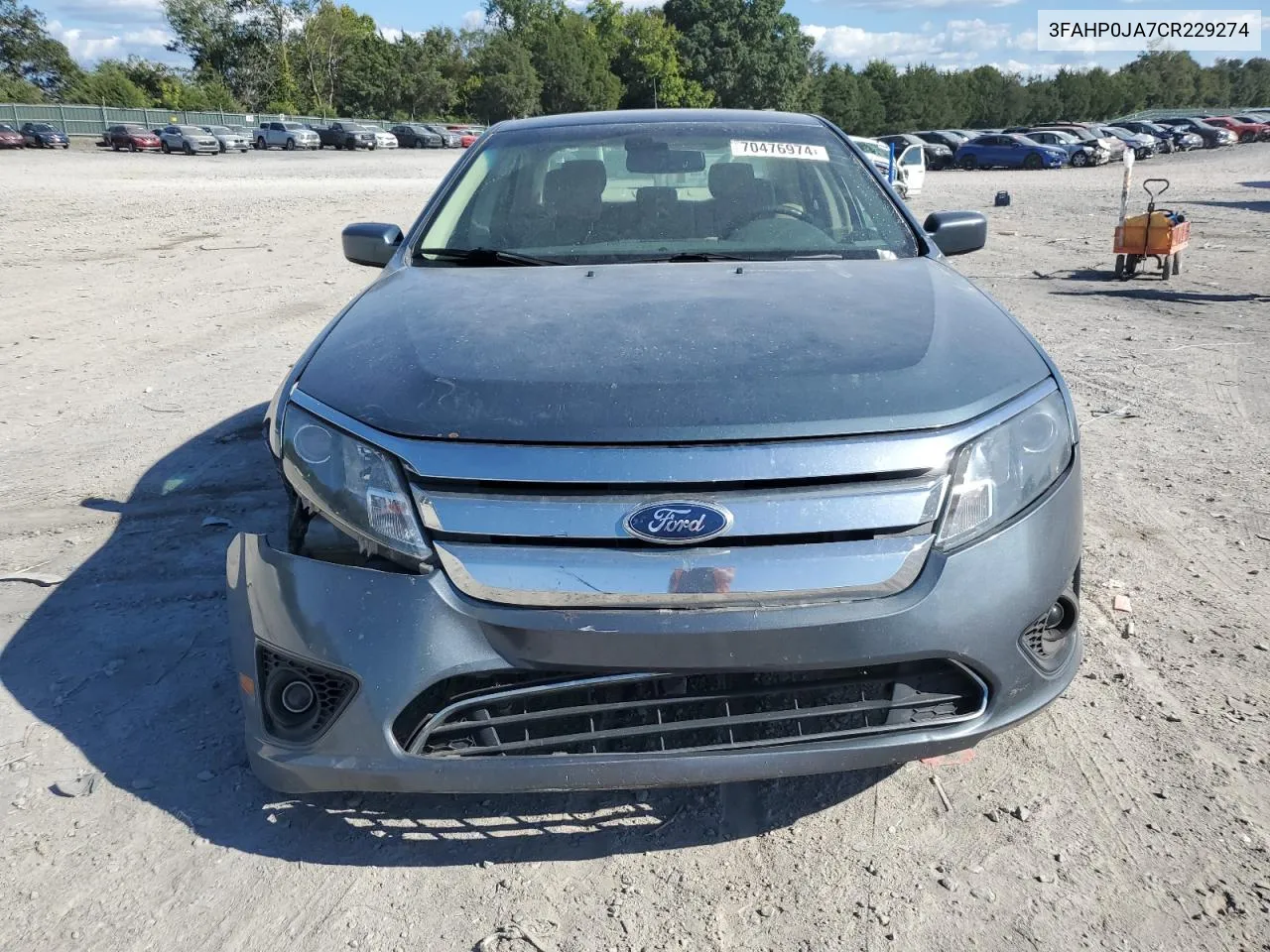 3FAHP0JA7CR229274 2012 Ford Fusion Sel