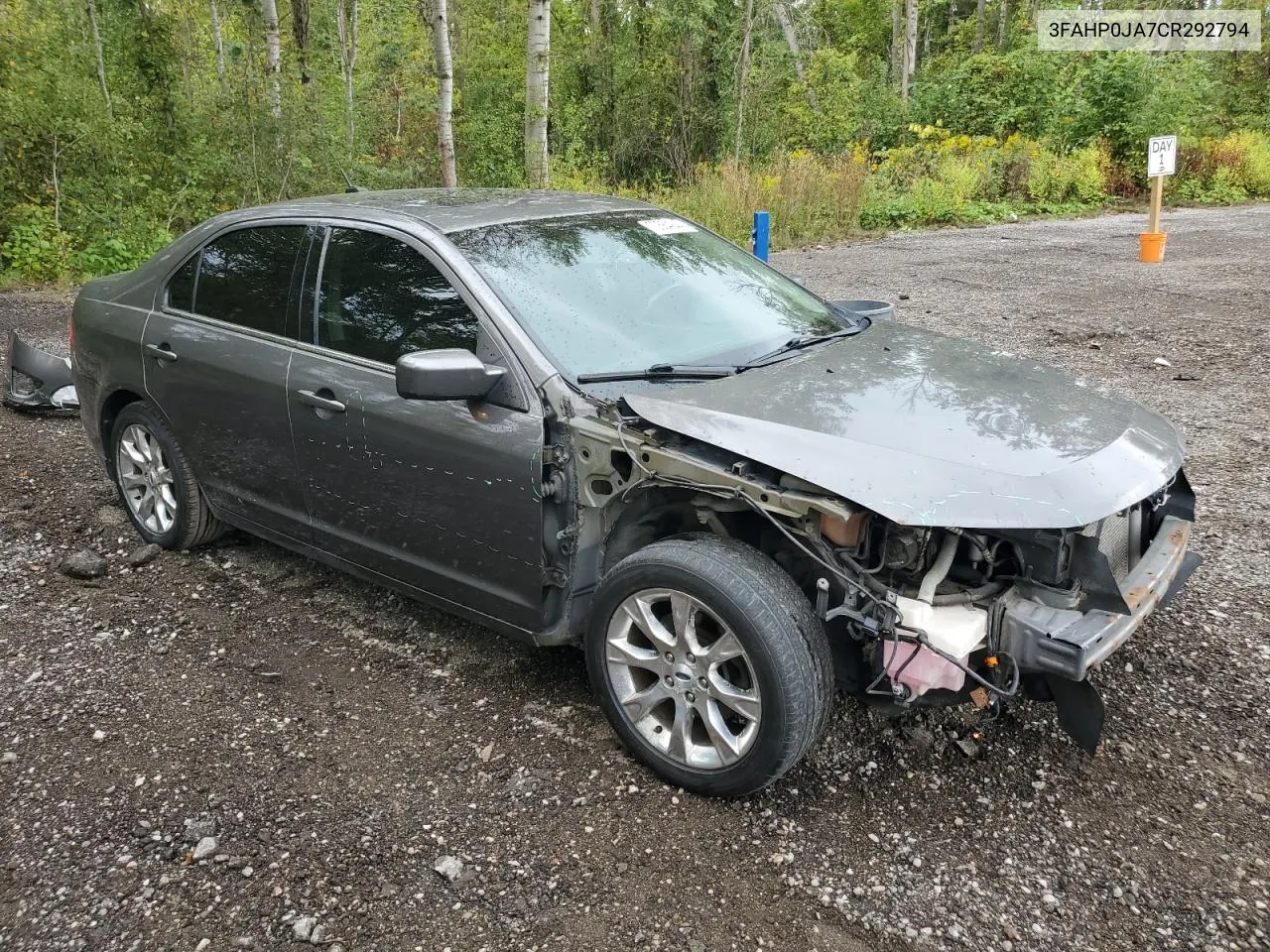 2012 Ford Fusion Sel VIN: 3FAHP0JA7CR292794 Lot: 70564944