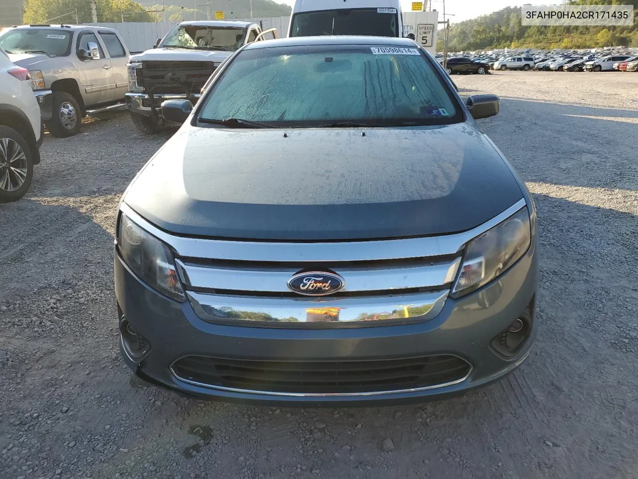 2012 Ford Fusion Se VIN: 3FAHP0HA2CR171435 Lot: 70598614