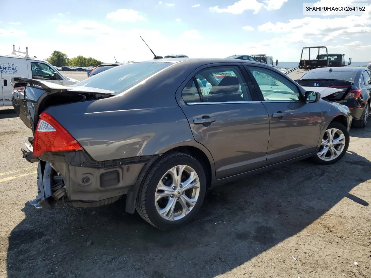 2012 Ford Fusion Se VIN: 3FAHP0HA6CR264152 Lot: 71001244