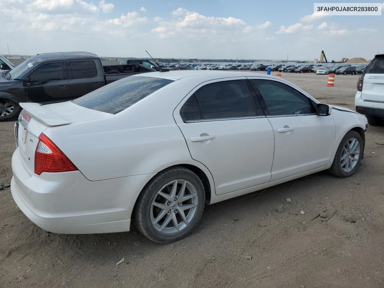 2012 Ford Fusion Sel VIN: 3FAHP0JA8CR283800 Lot: 71015884