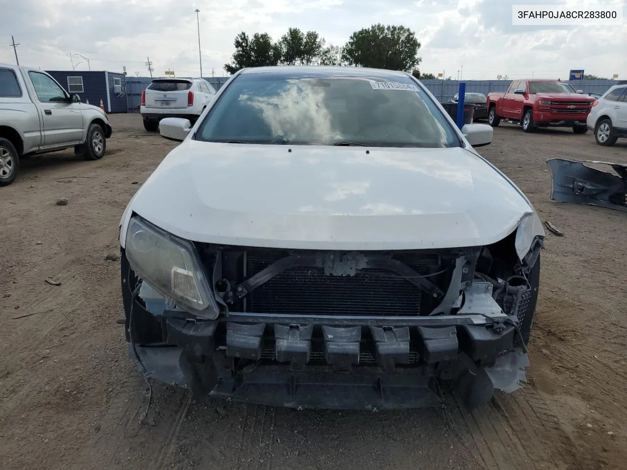 2012 Ford Fusion Sel VIN: 3FAHP0JA8CR283800 Lot: 71015884