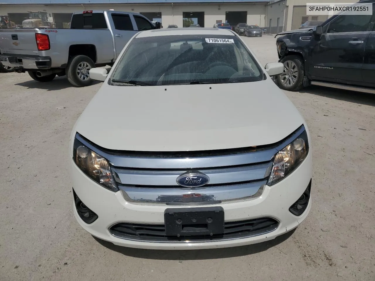 2012 Ford Fusion Se VIN: 3FAHP0HAXCR192551 Lot: 71061564