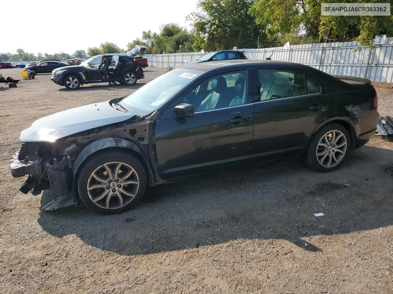 2012 Ford Fusion Sel VIN: 3FAHP0JA6CR383362 Lot: 71240384