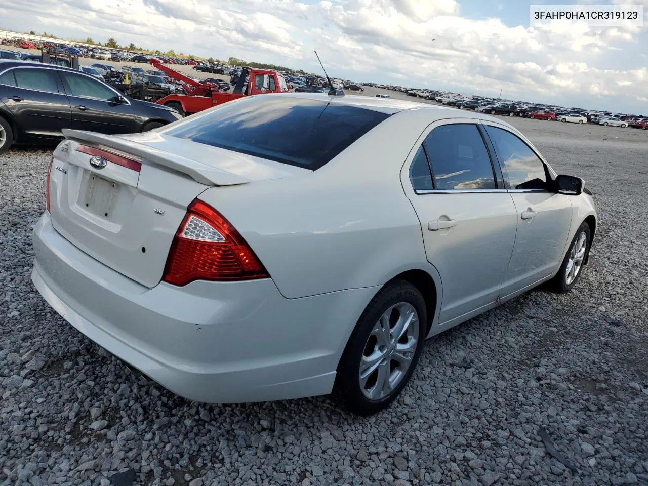 2012 Ford Fusion Se VIN: 3FAHP0HA1CR319123 Lot: 71411044