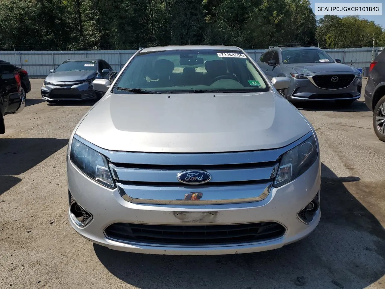 2012 Ford Fusion Sel VIN: 3FAHP0JGXCR101843 Lot: 71460704