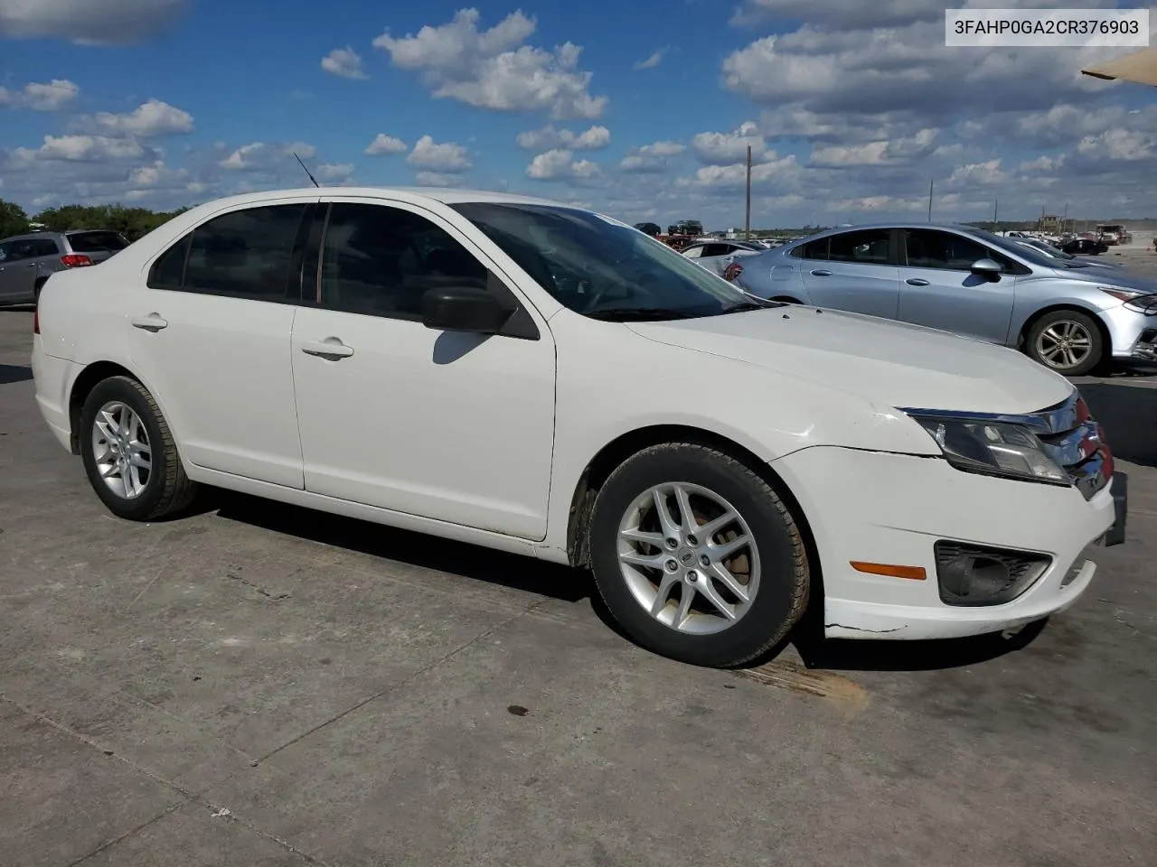 2012 Ford Fusion S VIN: 3FAHP0GA2CR376903 Lot: 71461774