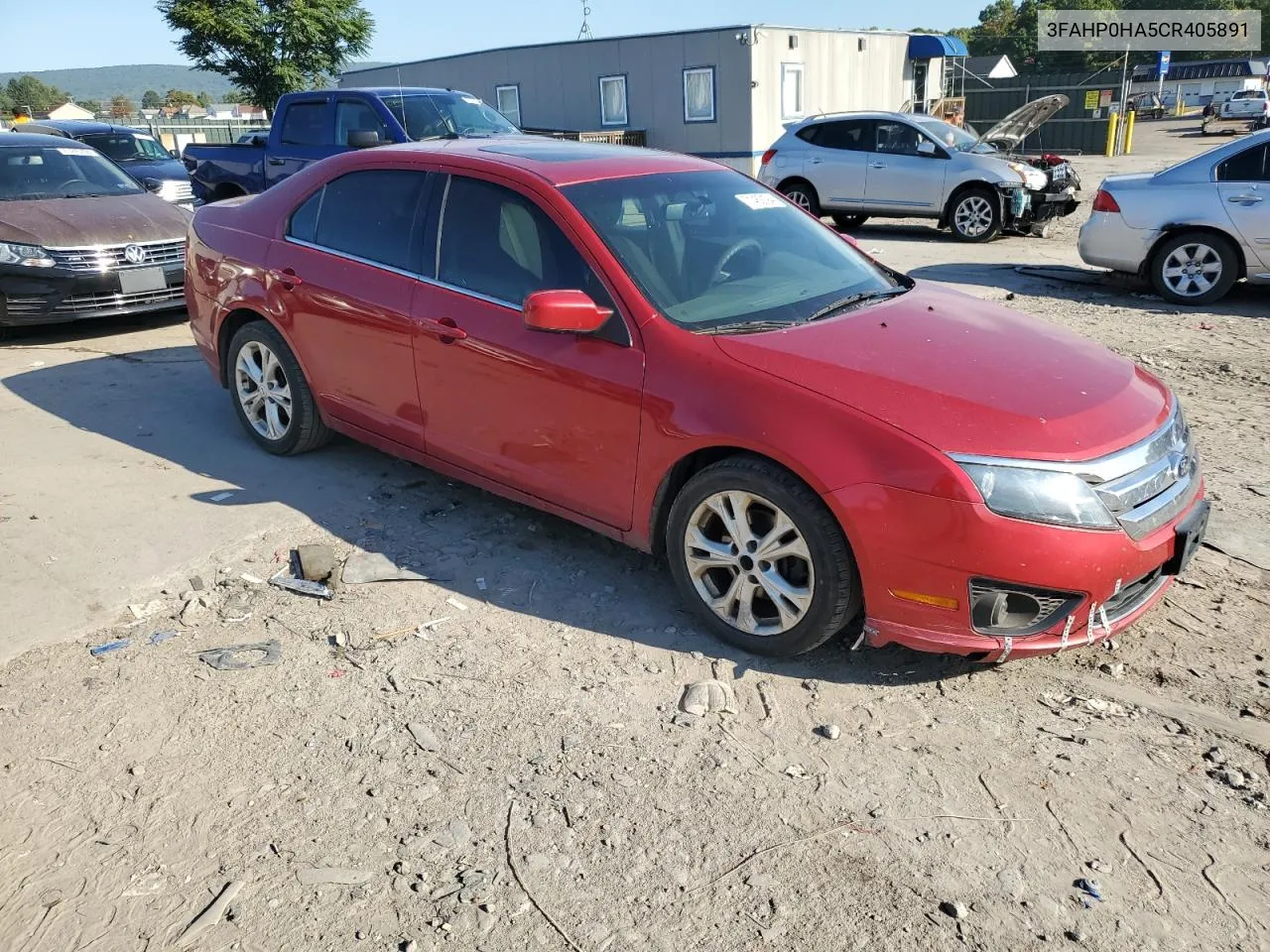 2012 Ford Fusion Se VIN: 3FAHP0HA5CR405891 Lot: 71462194