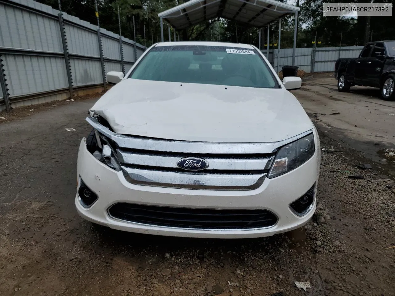 2012 Ford Fusion Sel VIN: 3FAHP0JA8CR217392 Lot: 71552504