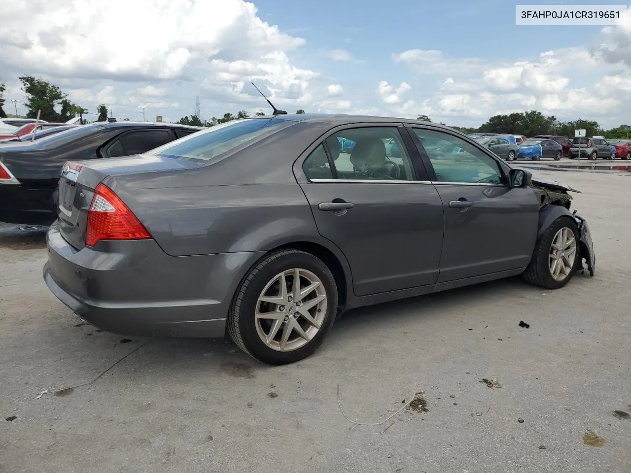 2012 Ford Fusion Sel VIN: 3FAHP0JA1CR319651 Lot: 71572144