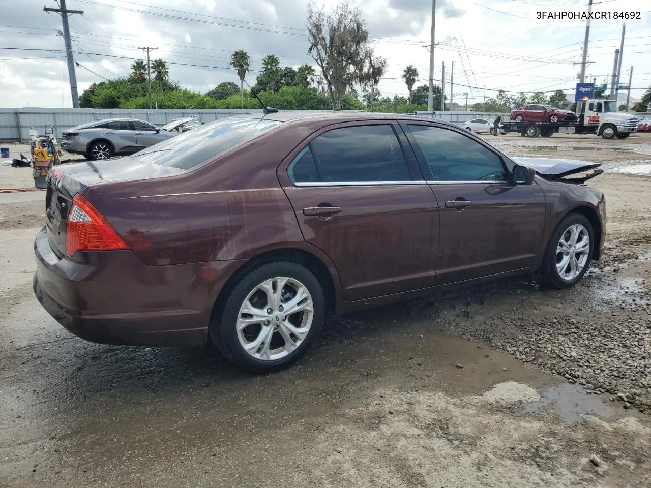 2012 Ford Fusion Se VIN: 3FAHP0HAXCR184692 Lot: 71585114