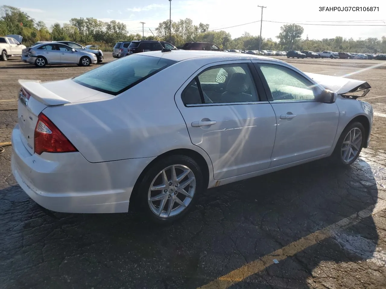 2012 Ford Fusion Sel VIN: 3FAHP0JG7CR106871 Lot: 71738934