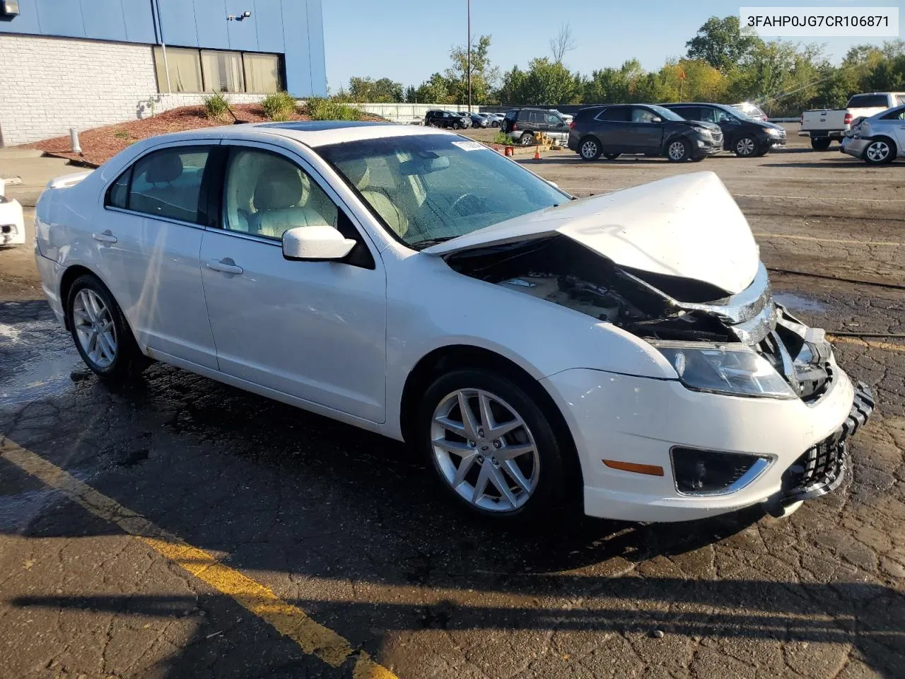 2012 Ford Fusion Sel VIN: 3FAHP0JG7CR106871 Lot: 71738934