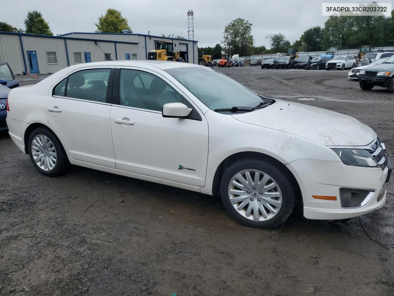 2012 Ford Fusion Hybrid VIN: 3FADP0L33CR203722 Lot: 71748594