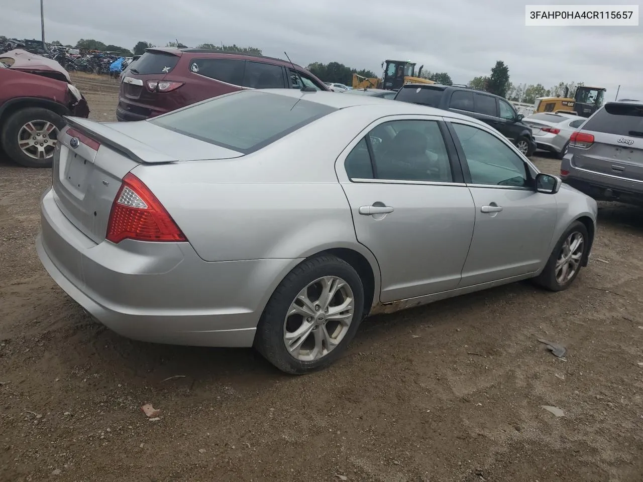 2012 Ford Fusion Se VIN: 3FAHP0HA4CR115657 Lot: 71798774