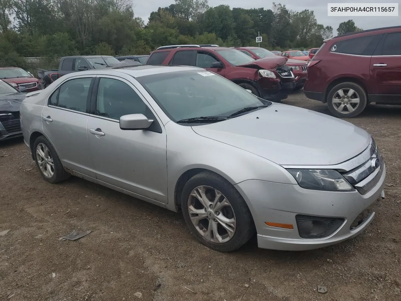 2012 Ford Fusion Se VIN: 3FAHP0HA4CR115657 Lot: 71798774