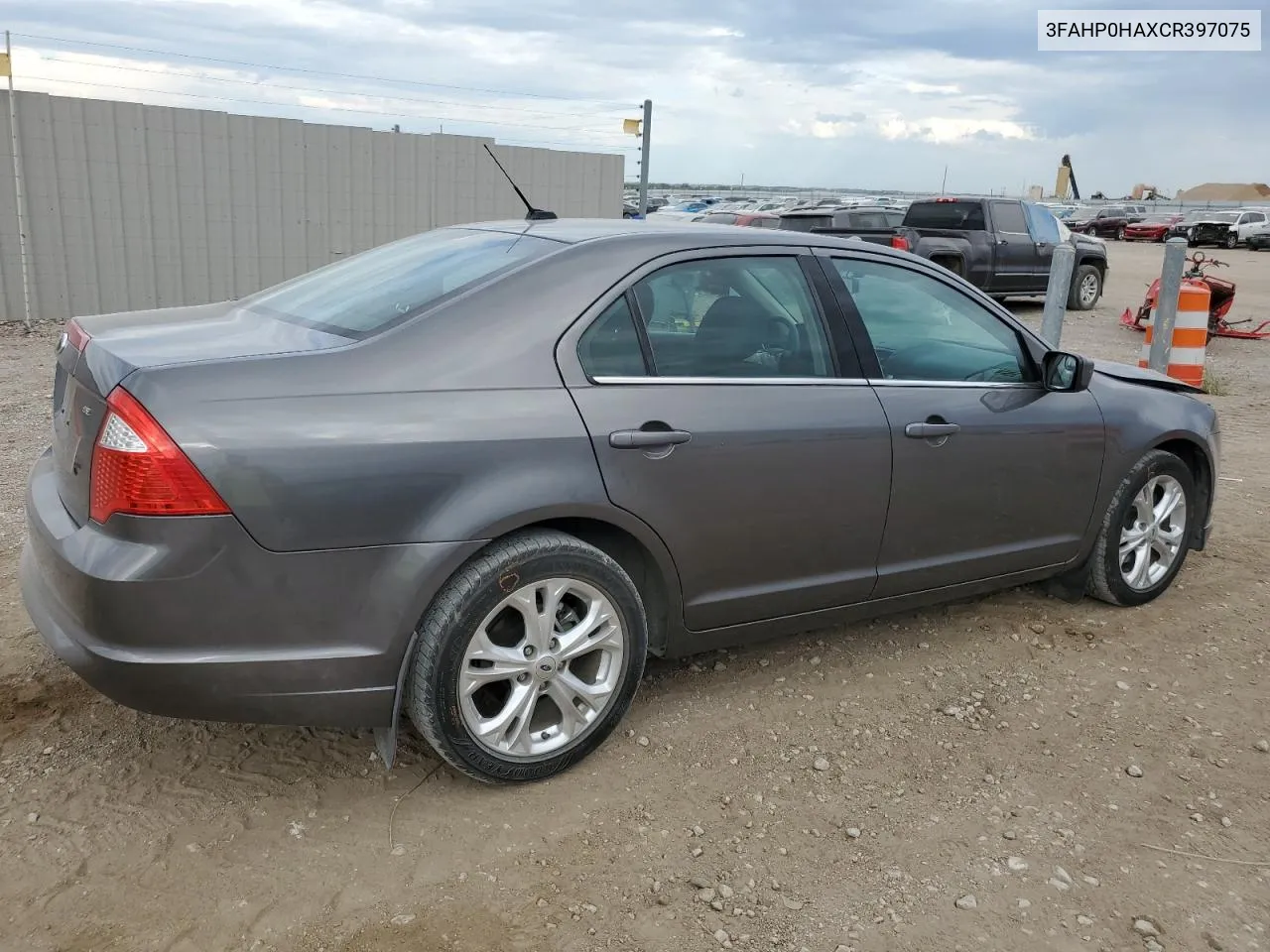 2012 Ford Fusion Se VIN: 3FAHP0HAXCR397075 Lot: 71873944