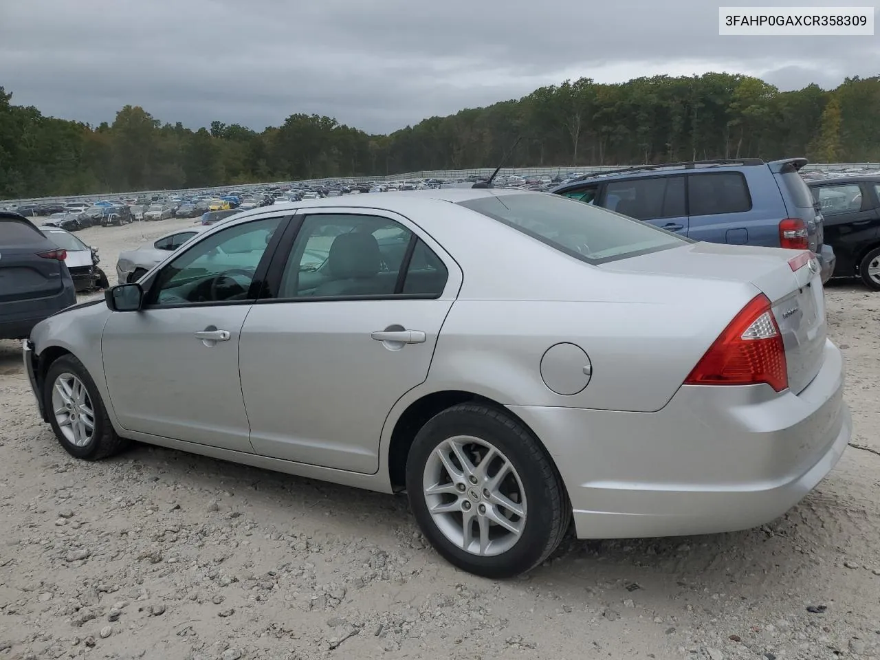 2012 Ford Fusion S VIN: 3FAHP0GAXCR358309 Lot: 71914244