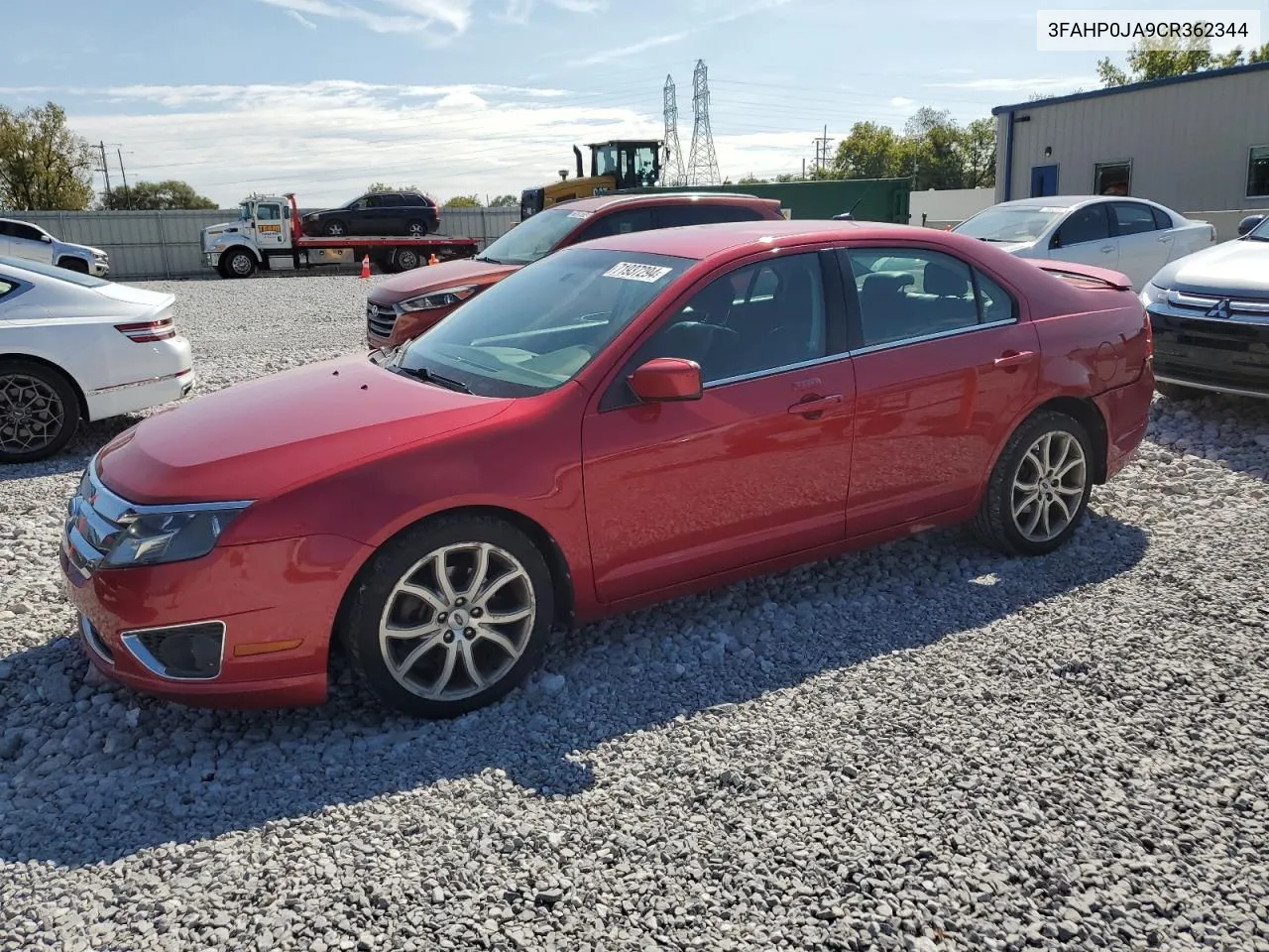 2012 Ford Fusion Sel VIN: 3FAHP0JA9CR362344 Lot: 71937294