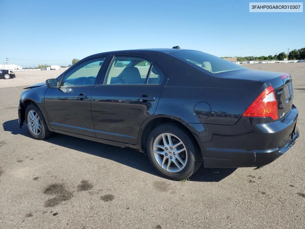 2012 Ford Fusion S VIN: 3FAHP0GA8CR310307 Lot: 71959164