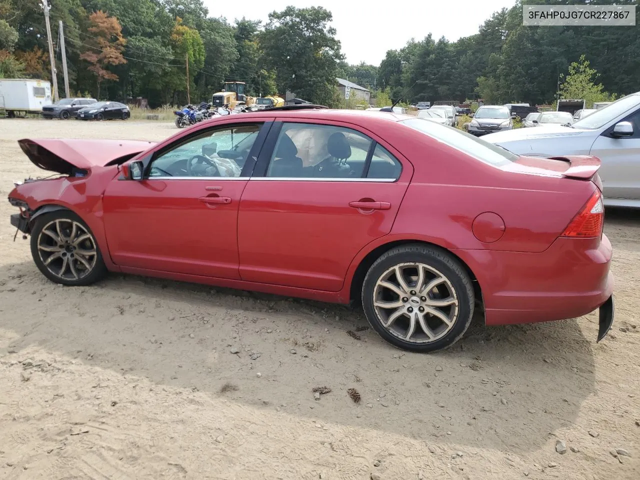 2012 Ford Fusion Sel VIN: 3FAHP0JG7CR227867 Lot: 72064434