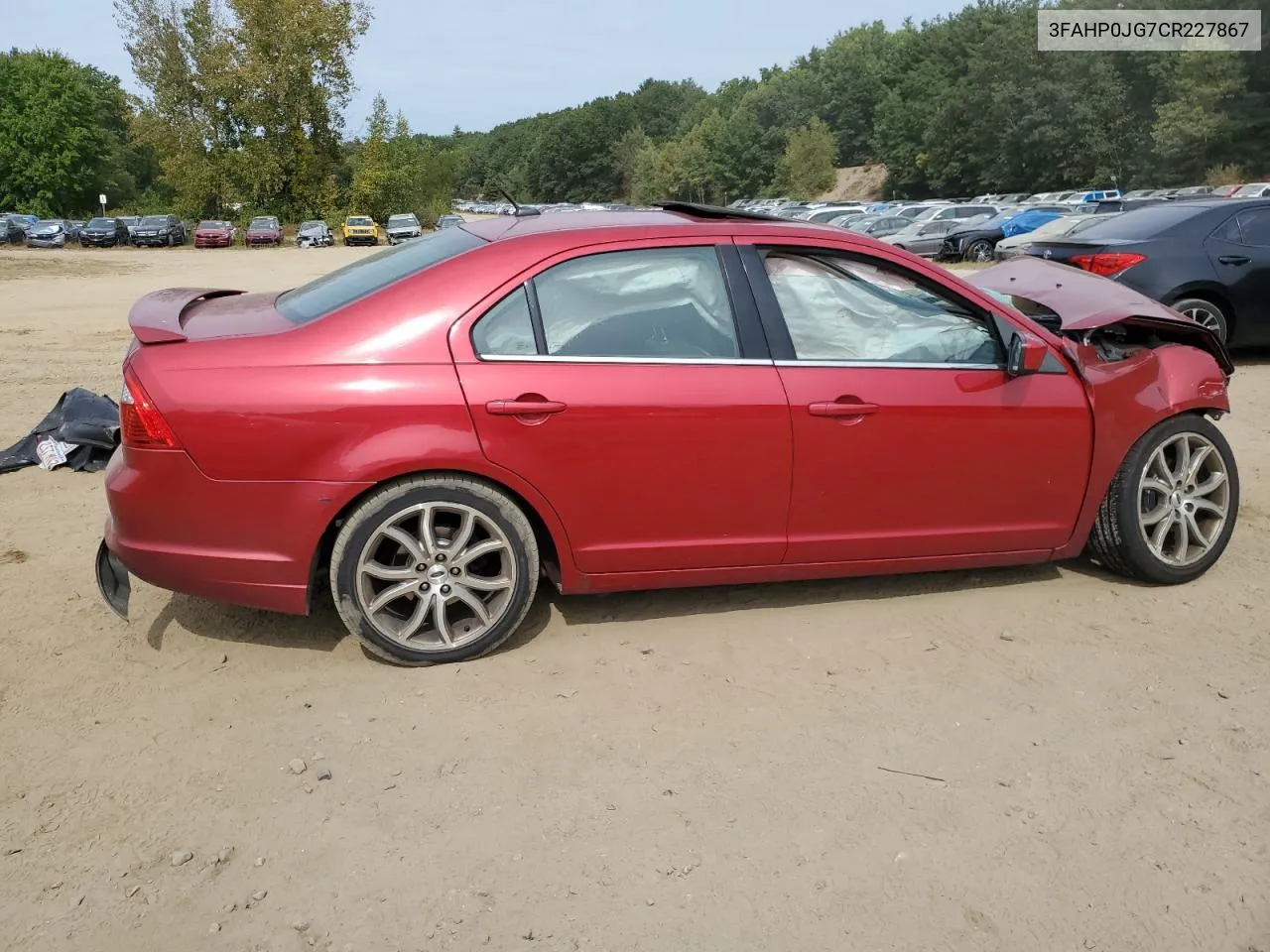 2012 Ford Fusion Sel VIN: 3FAHP0JG7CR227867 Lot: 72064434