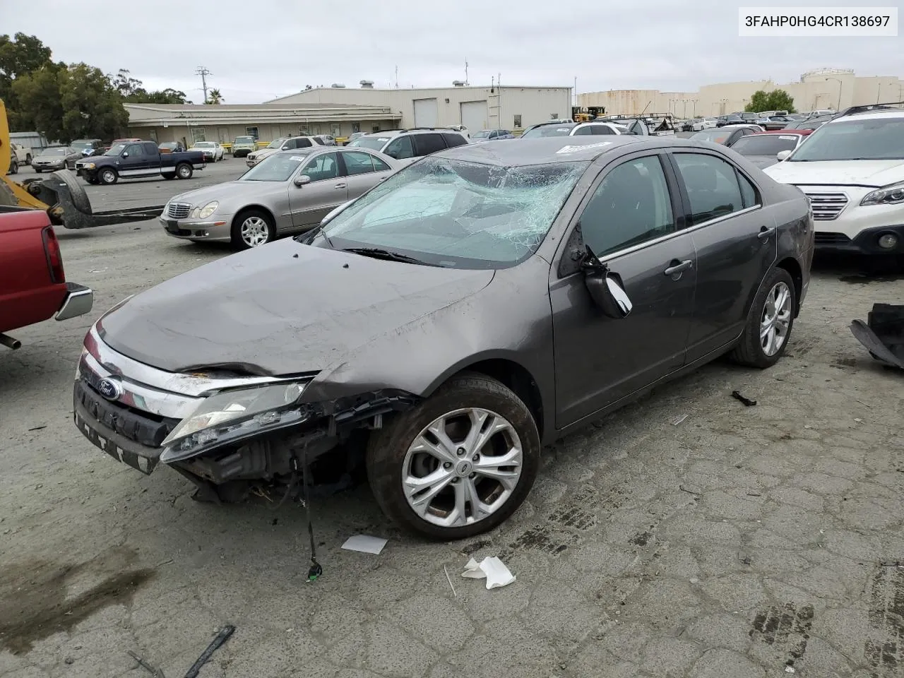 2012 Ford Fusion Se VIN: 3FAHP0HG4CR138697 Lot: 72205334