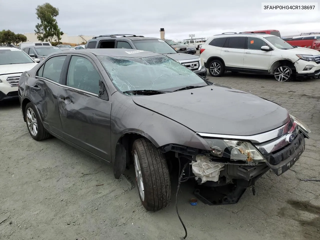 2012 Ford Fusion Se VIN: 3FAHP0HG4CR138697 Lot: 72205334