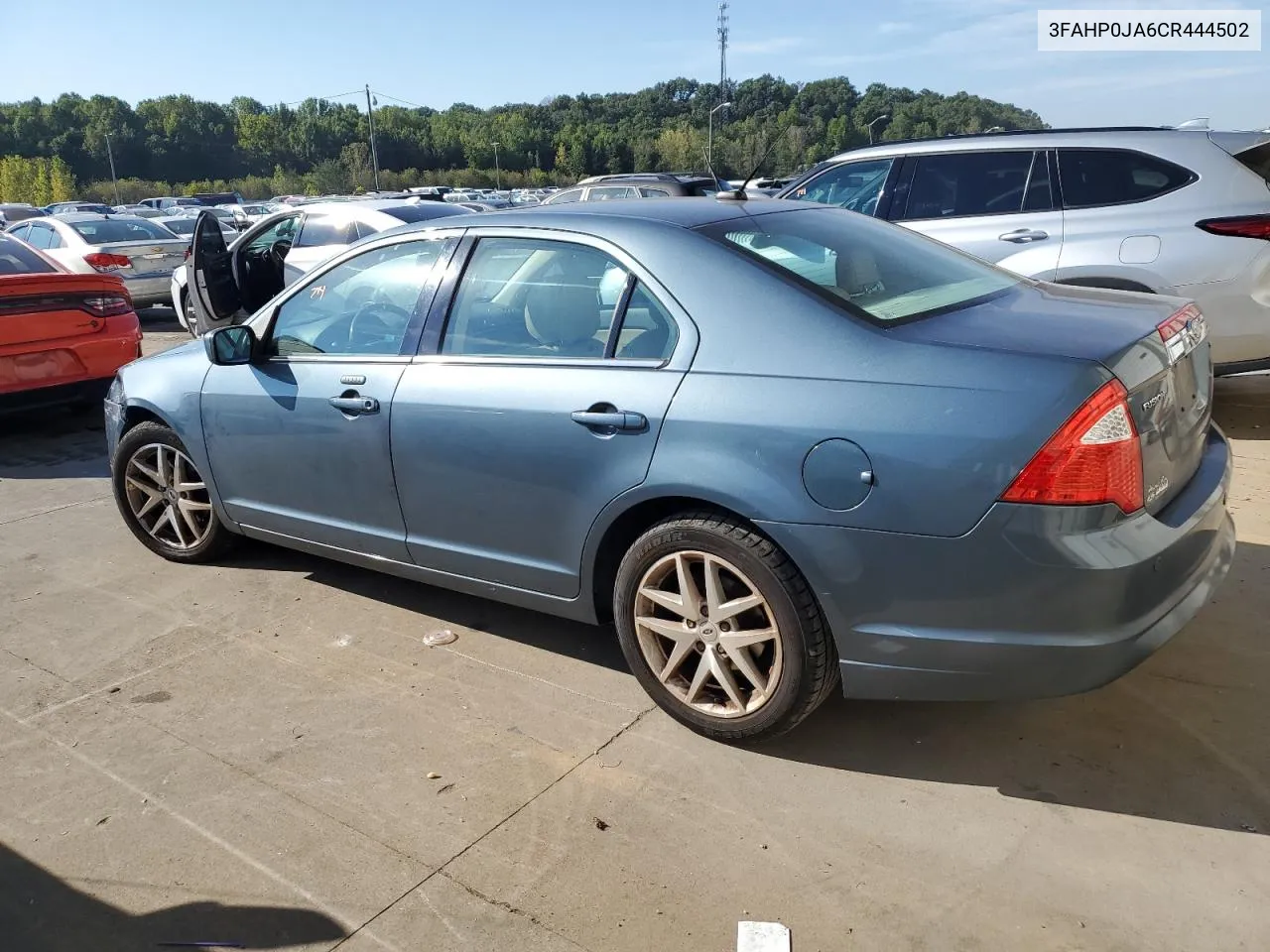 2012 Ford Fusion Sel VIN: 3FAHP0JA6CR444502 Lot: 72211434