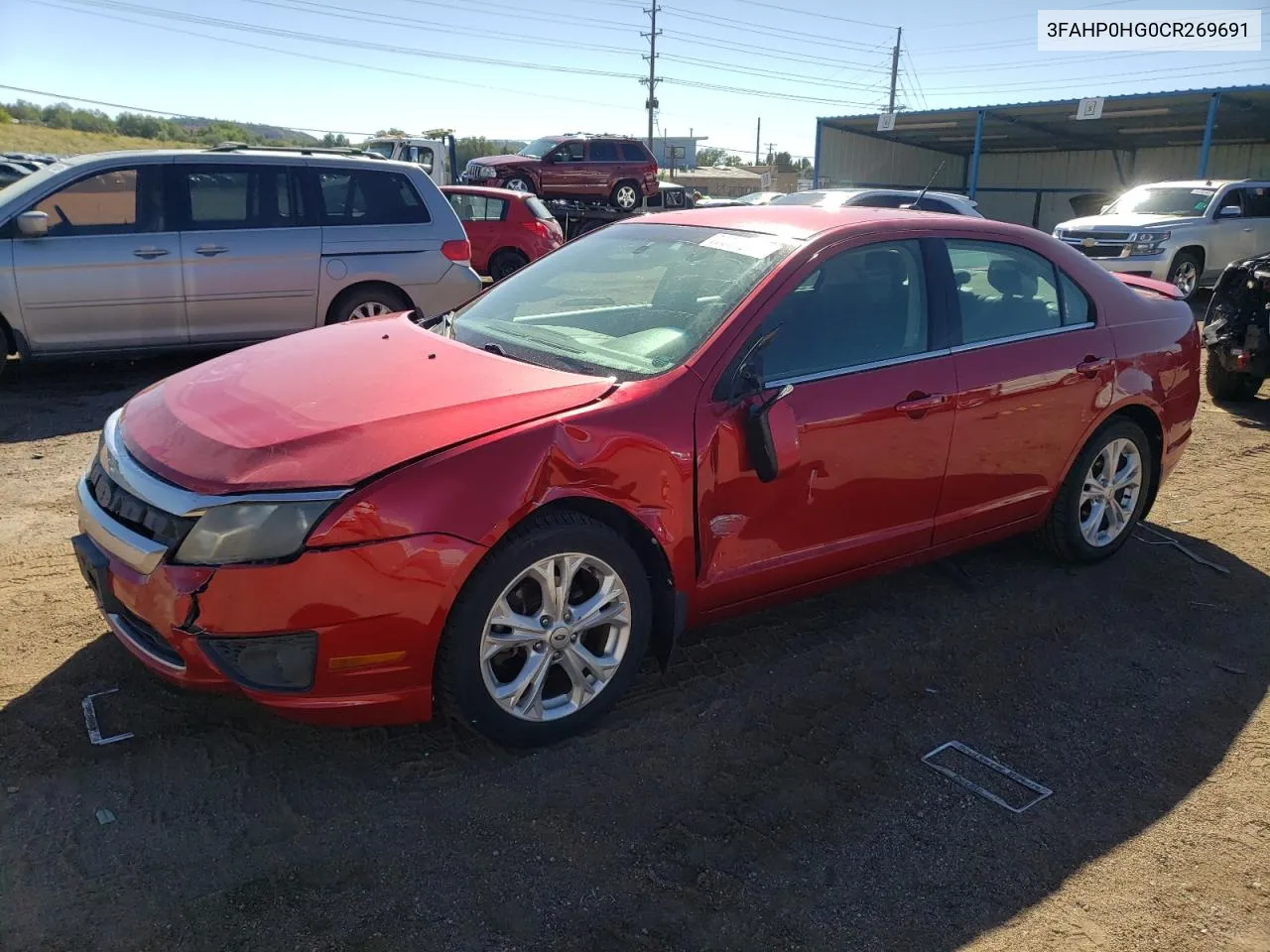 2012 Ford Fusion Se VIN: 3FAHP0HG0CR269691 Lot: 72225814