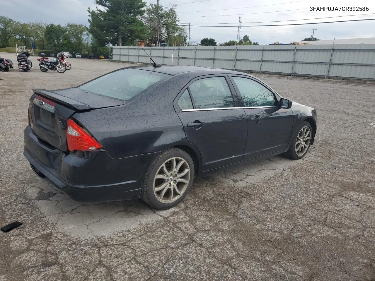 2012 Ford Fusion Sel VIN: 3FAHP0JA7CR392586 Lot: 72712824