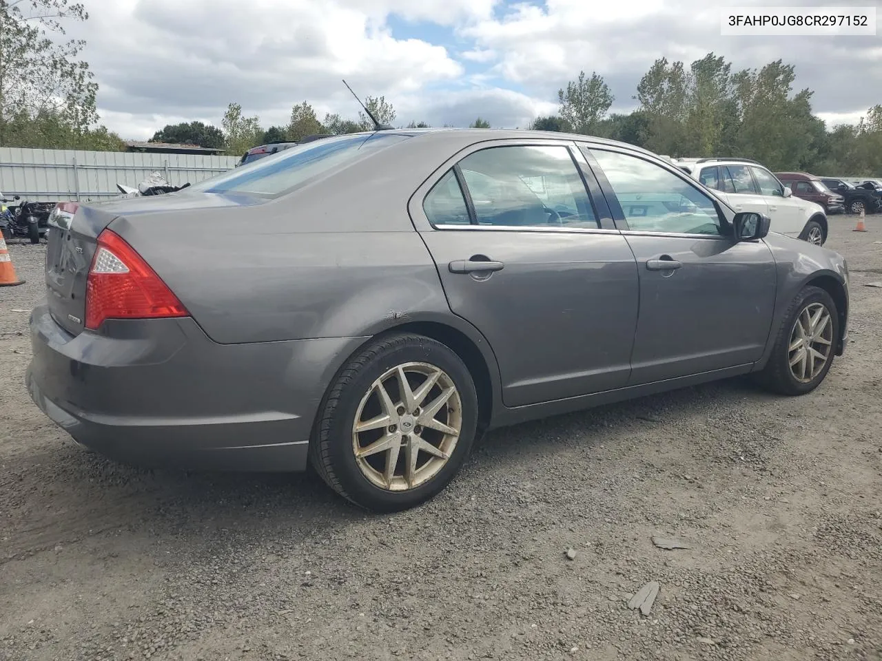 2012 Ford Fusion Sel VIN: 3FAHP0JG8CR297152 Lot: 72742094