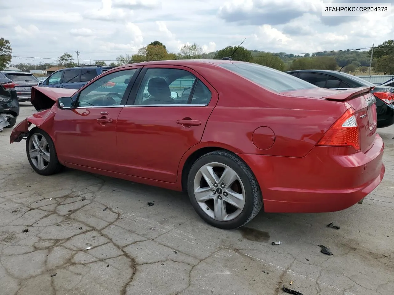 2012 Ford Fusion Sport VIN: 3FAHP0KC4CR204378 Lot: 72745864