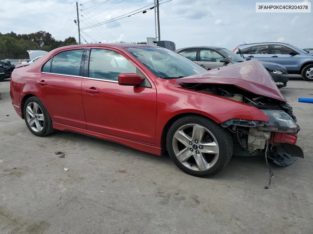 2012 Ford Fusion Sport VIN: 3FAHP0KC4CR204378 Lot: 72745864