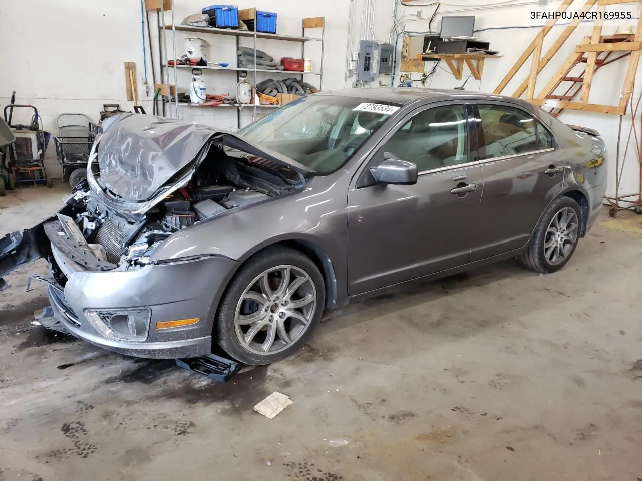 2012 Ford Fusion Sel VIN: 3FAHP0JA4CR169955 Lot: 72793534